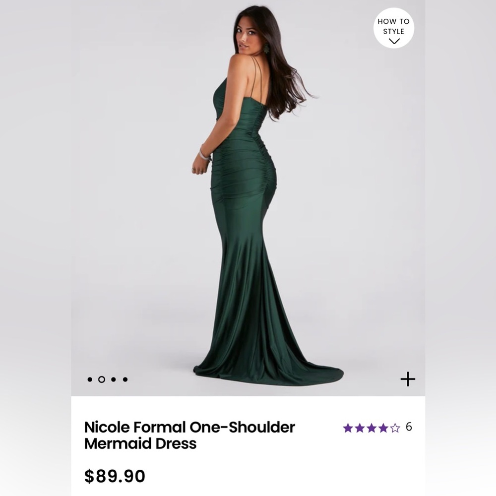 Hunter green formal dress. New with tags! Size small. - Picture 2 of 6